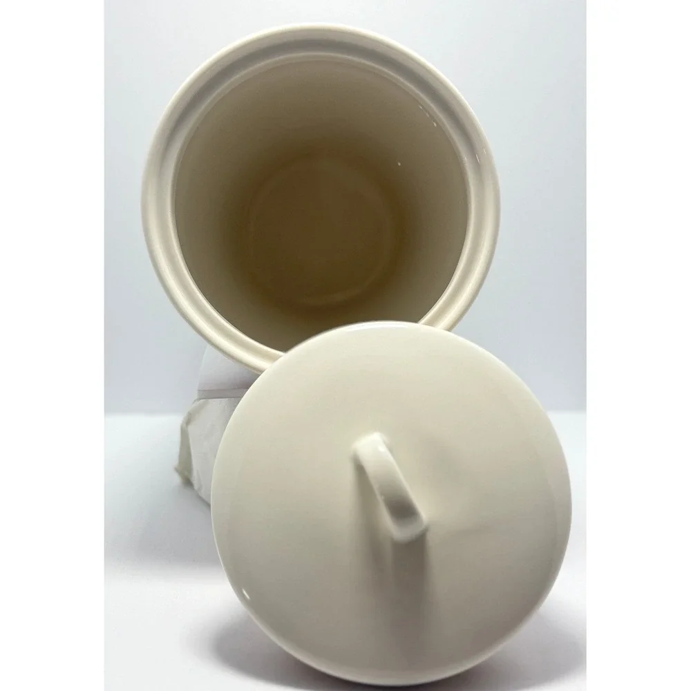 Starbucks Coffee Canister 2005 Ceramic Jar Tribal Vintage Lid